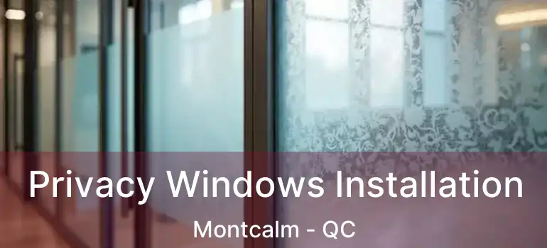  Privacy Windows Installation Montcalm - QC