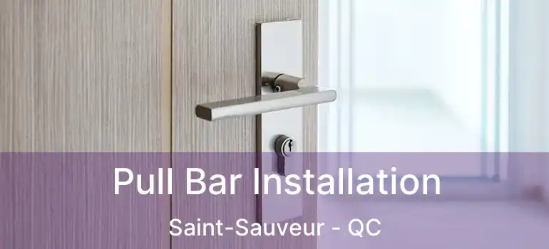  Pull Bar Installation Saint-Sauveur - QC