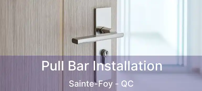  Pull Bar Installation Sainte-Foy - QC