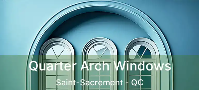  Quarter Arch Windows Saint-Sacrement - QC