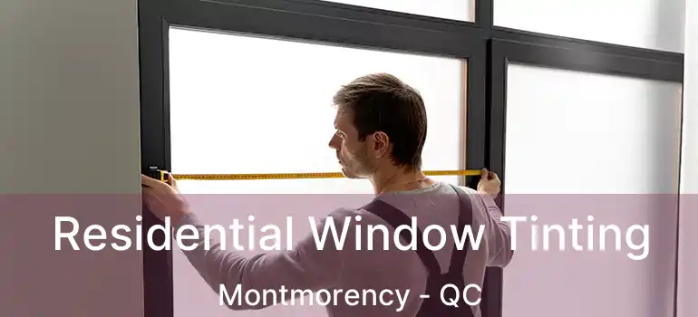  Residential Window Tinting Montmorency - QC