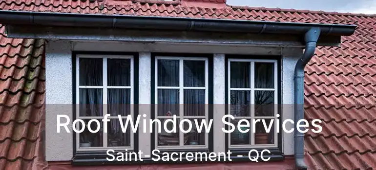  Roof Window Services Saint-Sacrement - QC