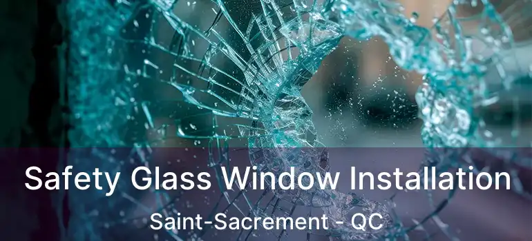  Safety Glass Window Installation Saint-Sacrement - QC