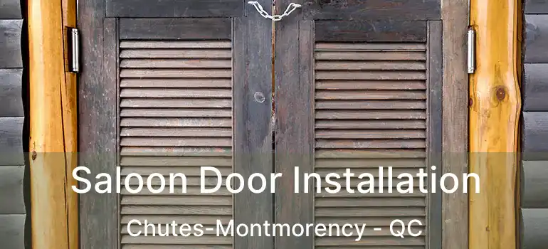 Saloon Door Installation Chutes-Montmorency - QC