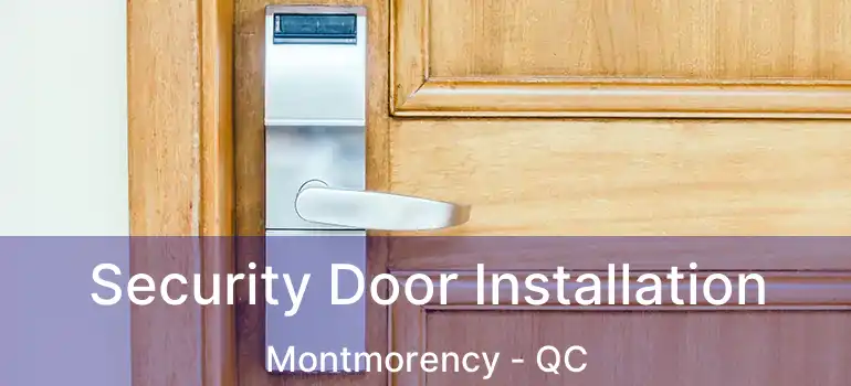  Security Door Installation Montmorency - QC