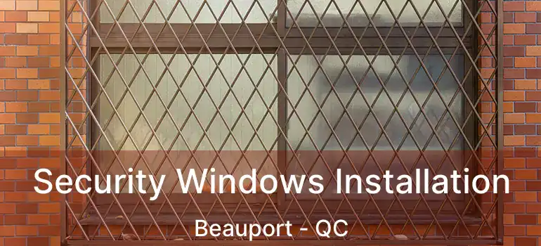  Security Windows Installation Beauport - QC