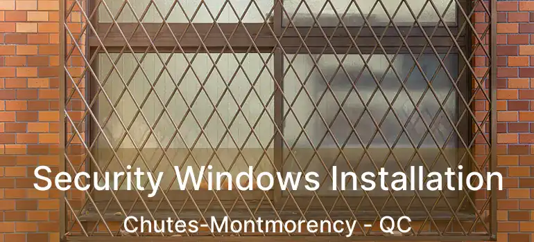  Security Windows Installation Chutes-Montmorency - QC