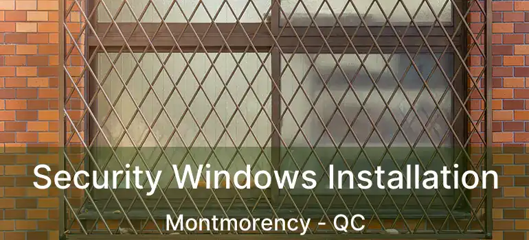  Security Windows Installation Montmorency - QC