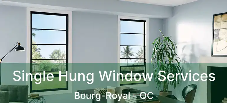  Single Hung Window Services Bourg-Royal - QC