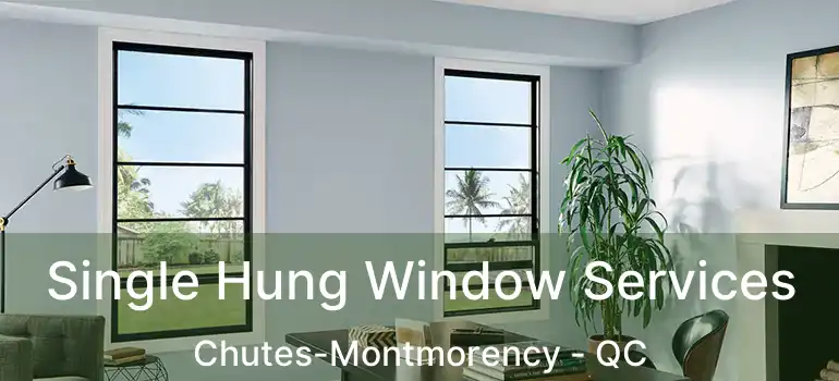  Single Hung Window Services Chutes-Montmorency - QC