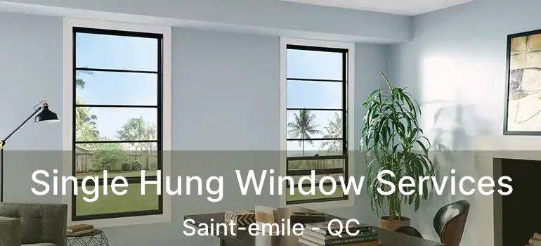  Single Hung Window Services Saint-emile - QC