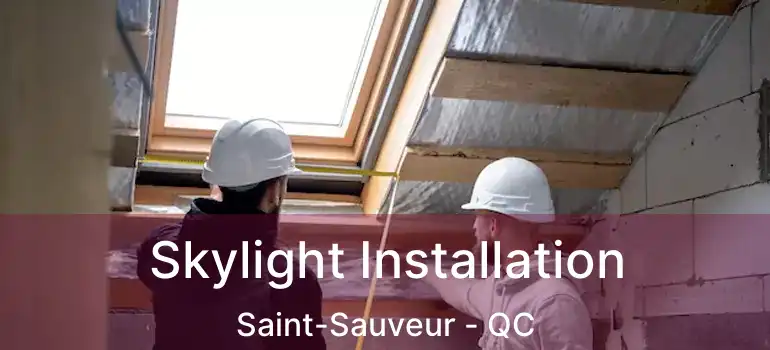  Skylight Installation Saint-Sauveur - QC