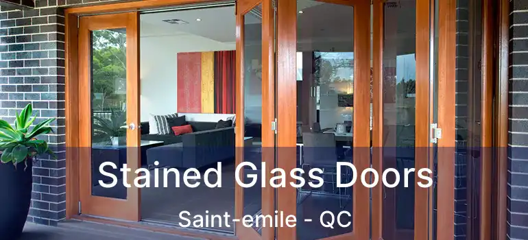  Stained Glass Doors Saint-emile - QC