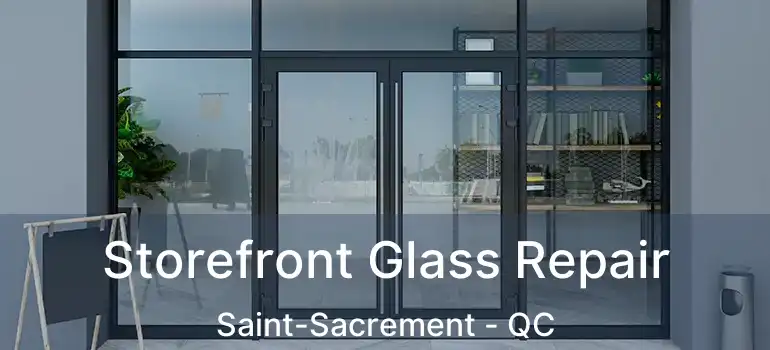 Storefront Glass Repair Saint-Sacrement - QC