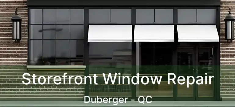  Storefront Window Repair Duberger - QC