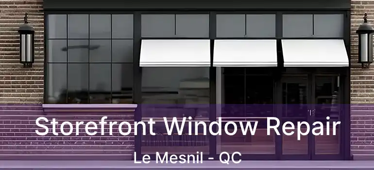  Storefront Window Repair Le Mesnil - QC