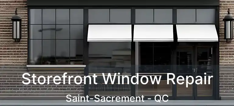  Storefront Window Repair Saint-Sacrement - QC
