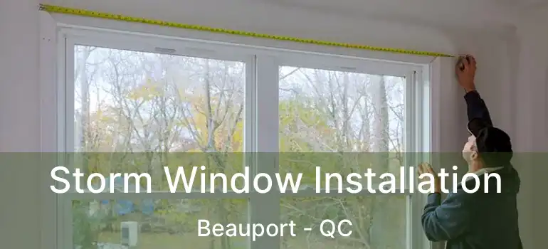 Storm Window Installation Beauport - QC