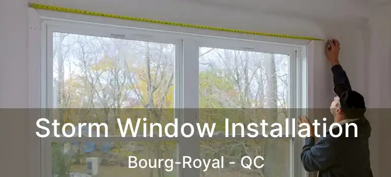  Storm Window Installation Bourg-Royal - QC