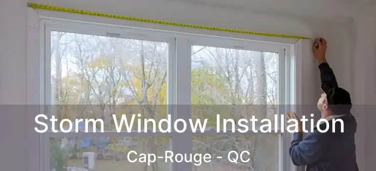  Storm Window Installation Cap-Rouge - QC