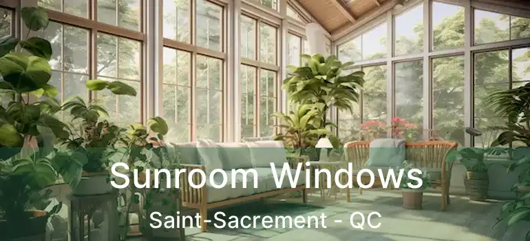  Sunroom Windows Saint-Sacrement - QC