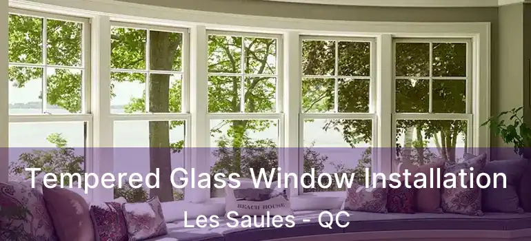  Tempered Glass Window Installation Les Saules - QC