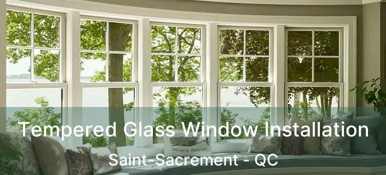  Tempered Glass Window Installation Saint-Sacrement - QC