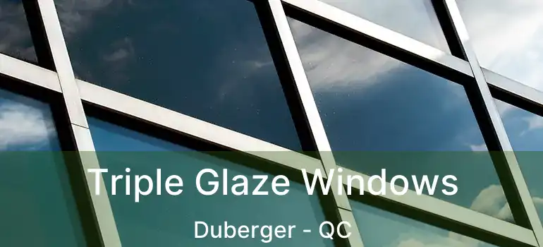  Triple Glaze Windows Duberger - QC