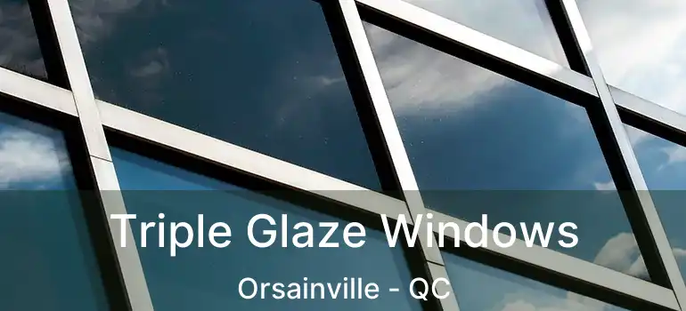  Triple Glaze Windows Orsainville - QC