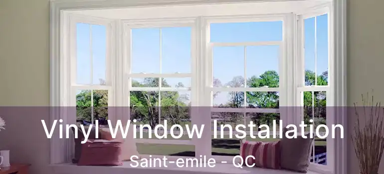  Vinyl Window Installation Saint-emile - QC