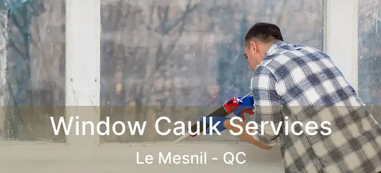 Window Caulk Services Le Mesnil - QC