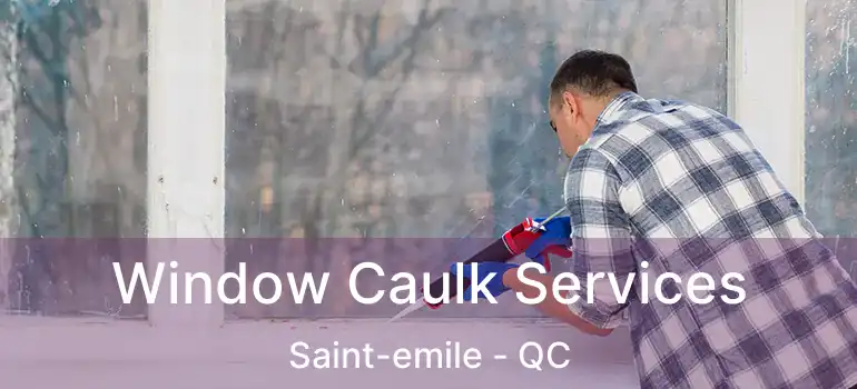  Window Caulk Services Saint-emile - QC