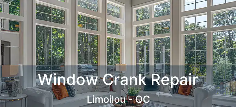  Window Crank Repair Limoilou - QC