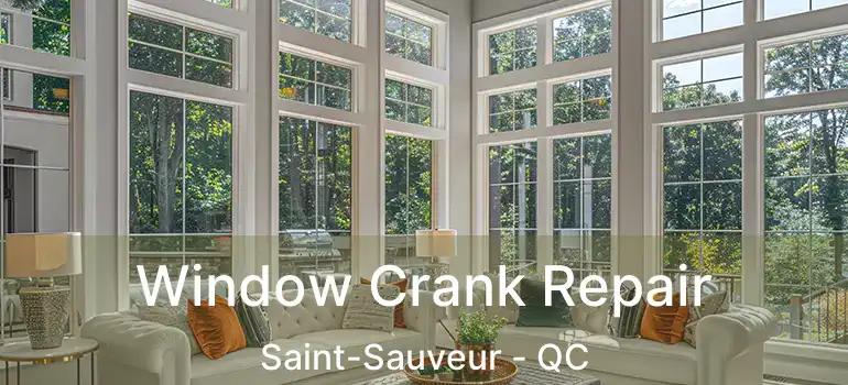  Window Crank Repair Saint-Sauveur - QC