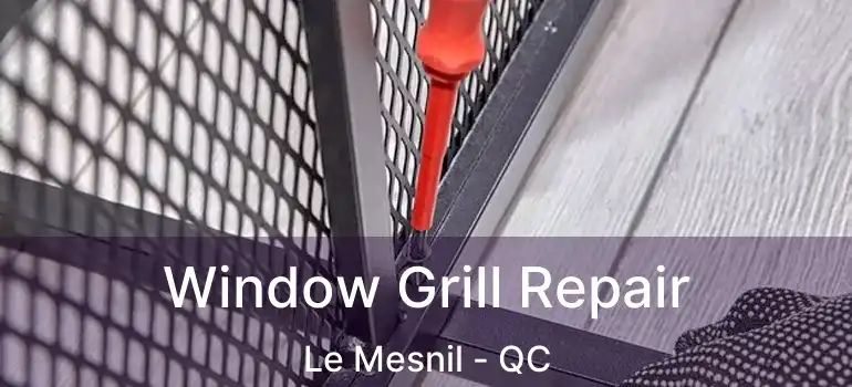  Window Grill Repair Le Mesnil - QC