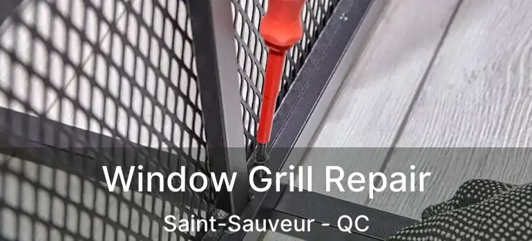  Window Grill Repair Saint-Sauveur - QC