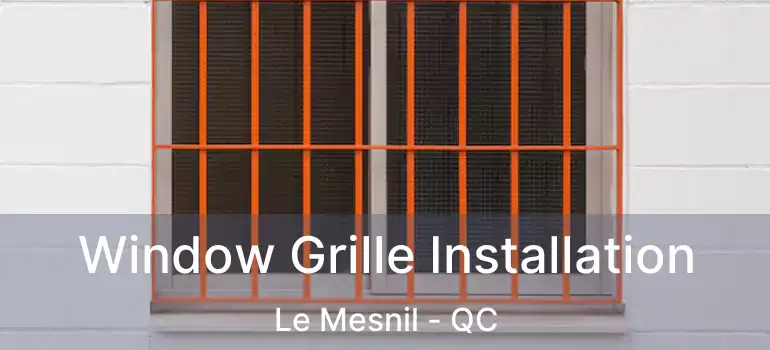  Window Grille Installation Le Mesnil - QC