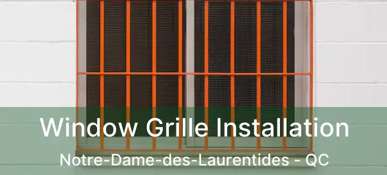  Window Grille Installation Notre-Dame-des-Laurentides - QC