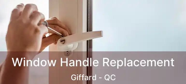  Window Handle Replacement Giffard - QC