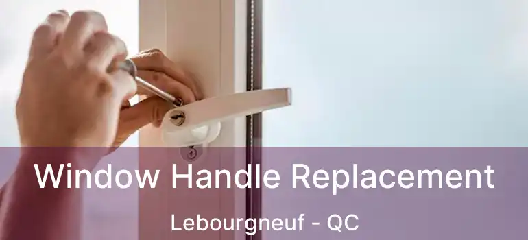  Window Handle Replacement Lebourgneuf - QC
