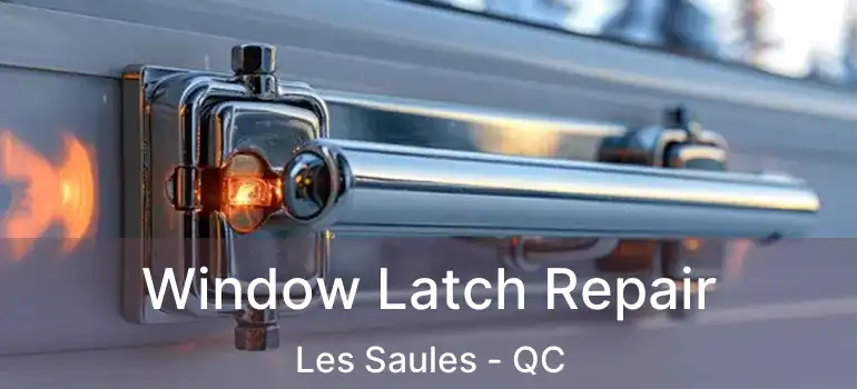  Window Latch Repair Les Saules - QC