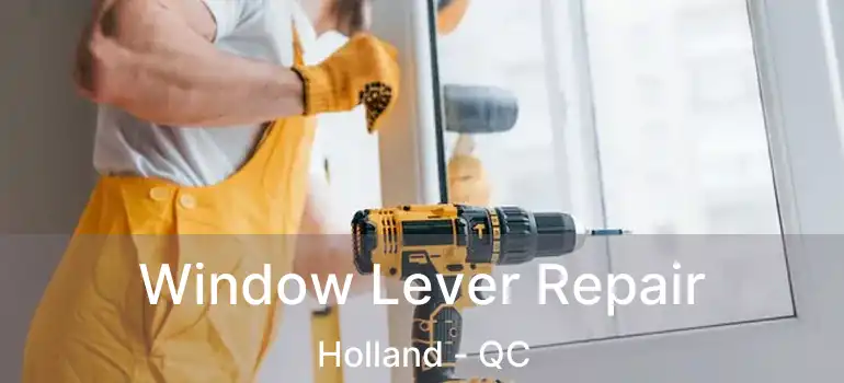  Window Lever Repair Holland - QC