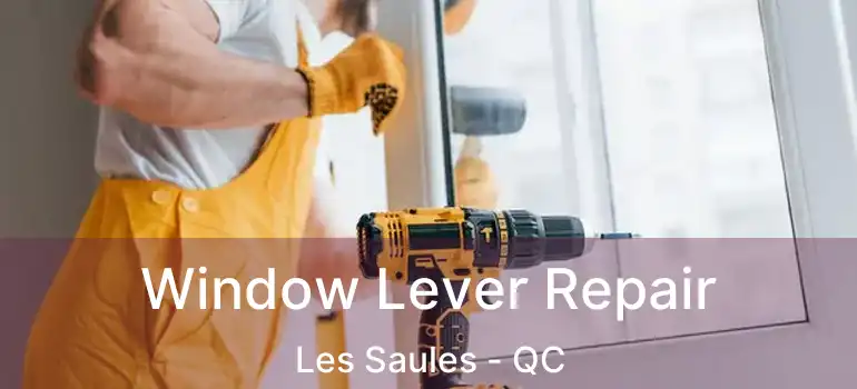 Window Lever Repair Les Saules - QC