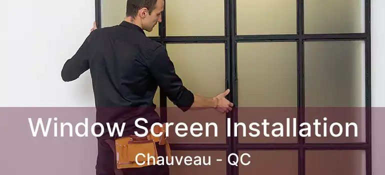  Window Screen Installation Chauveau - QC