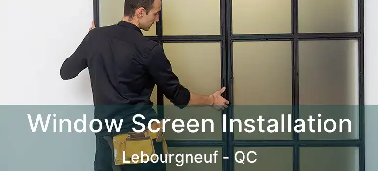  Window Screen Installation Lebourgneuf - QC