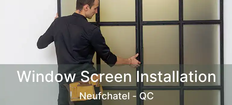  Window Screen Installation Neufchatel - QC