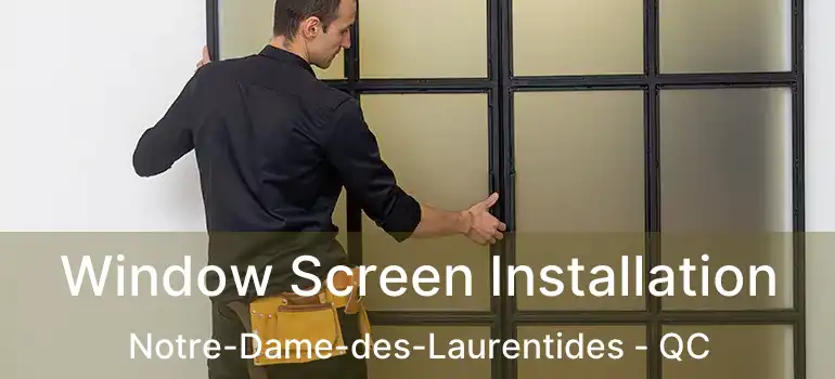  Window Screen Installation Notre-Dame-des-Laurentides - QC