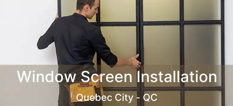 Window Screen Installation Quebec City - QC