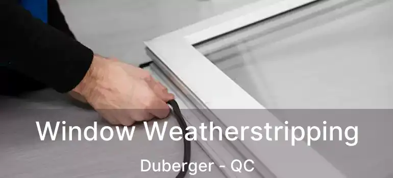  Window Weatherstripping Duberger - QC