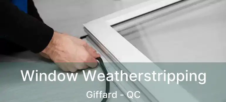  Window Weatherstripping Giffard - QC